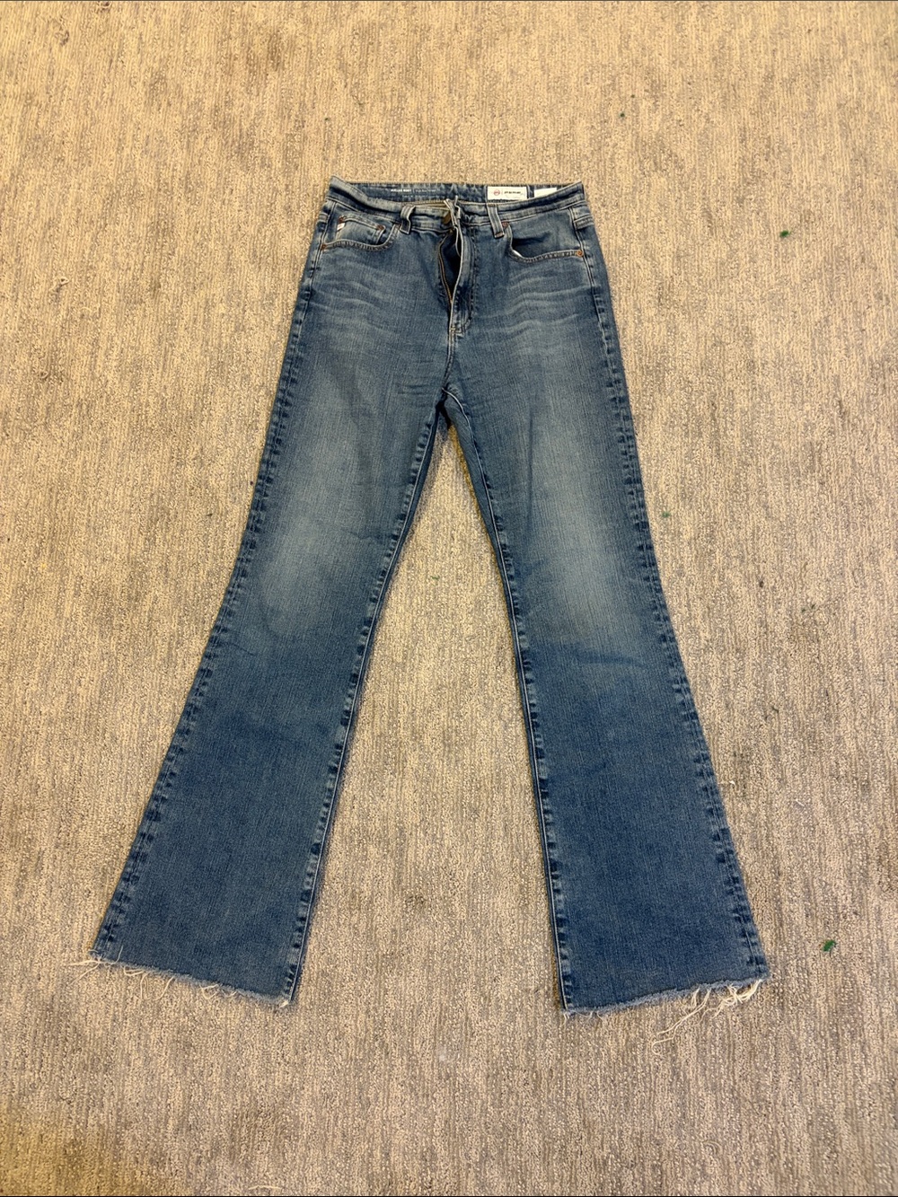 High-Rise Boot Cut Jeans in Medium Blue